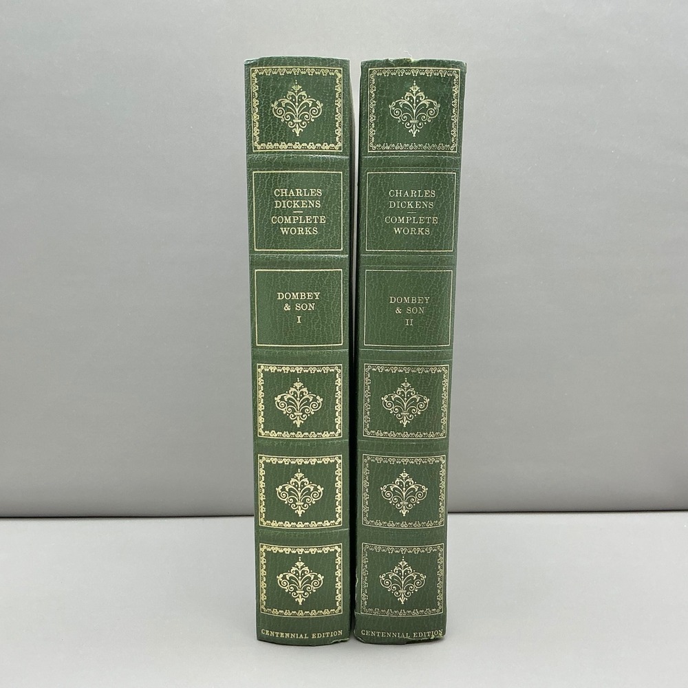 Charles Dickens Dombey & Son I II Centennial Edition Heron Books 2 Volume Set